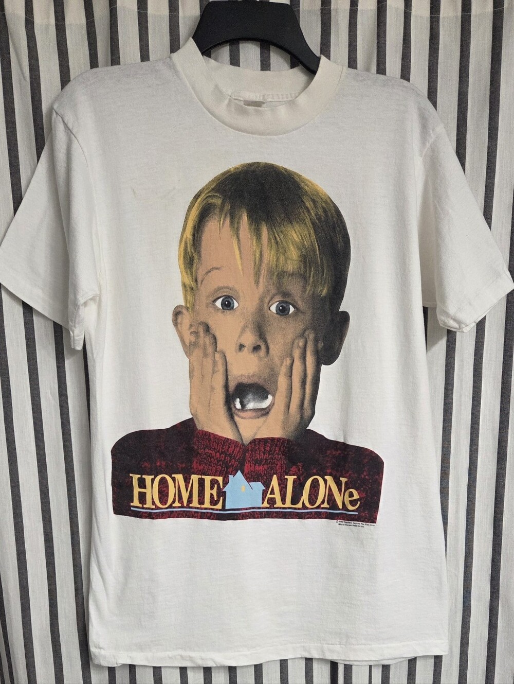 NEW 1990 HOME ALONE Sweepstakes T-Shirt With Official Paperwork size L